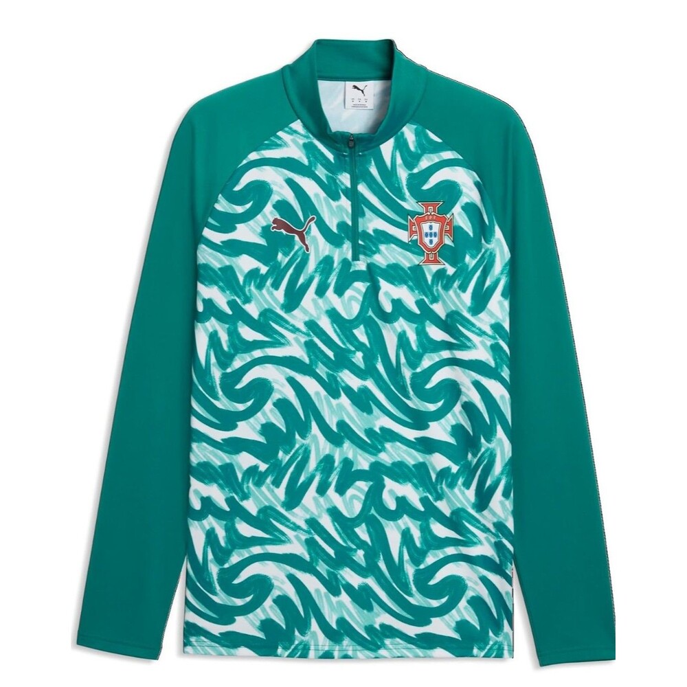 Puma Men's Portugal FA Soccer Warm Up 1/4 Zip Top Mens Large NWT